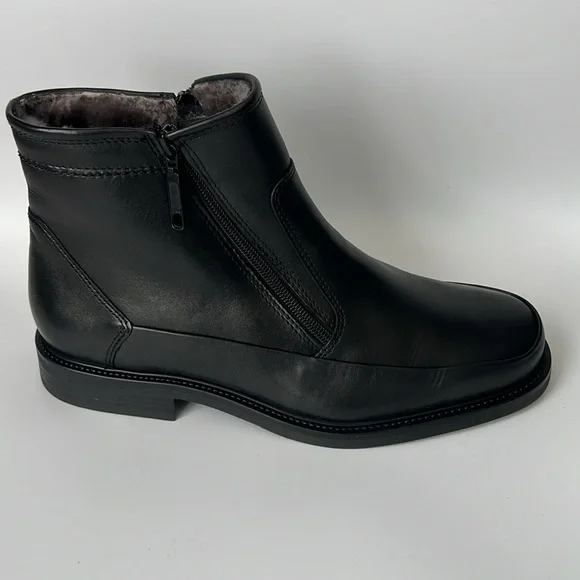 Fretz‎ Black Leather Sohle Men's Boots NWT - 9.5 - Picture 4 of 13